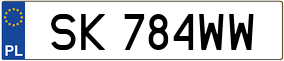 Truck License Plate